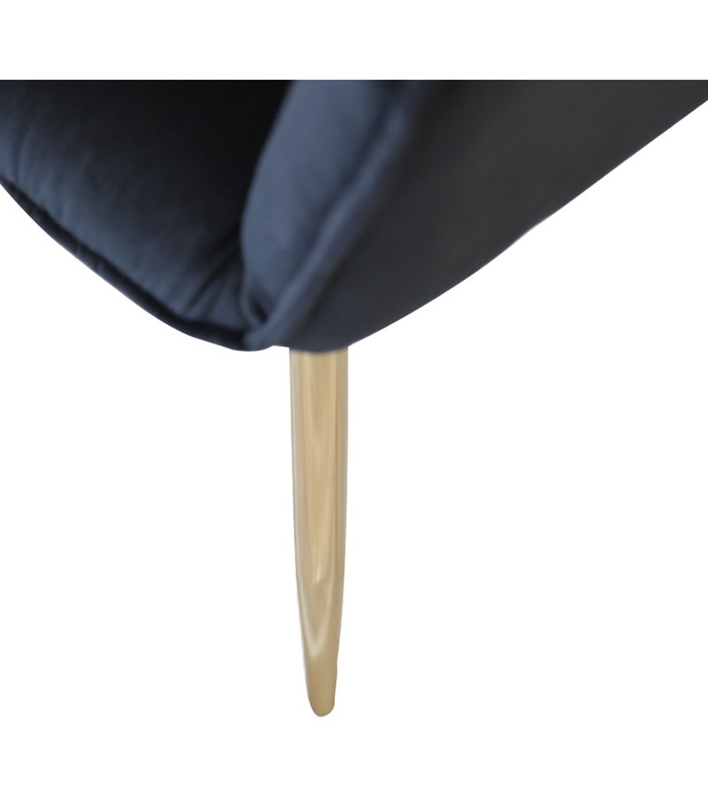 AN334 Cadeira de jantar leve de veludo