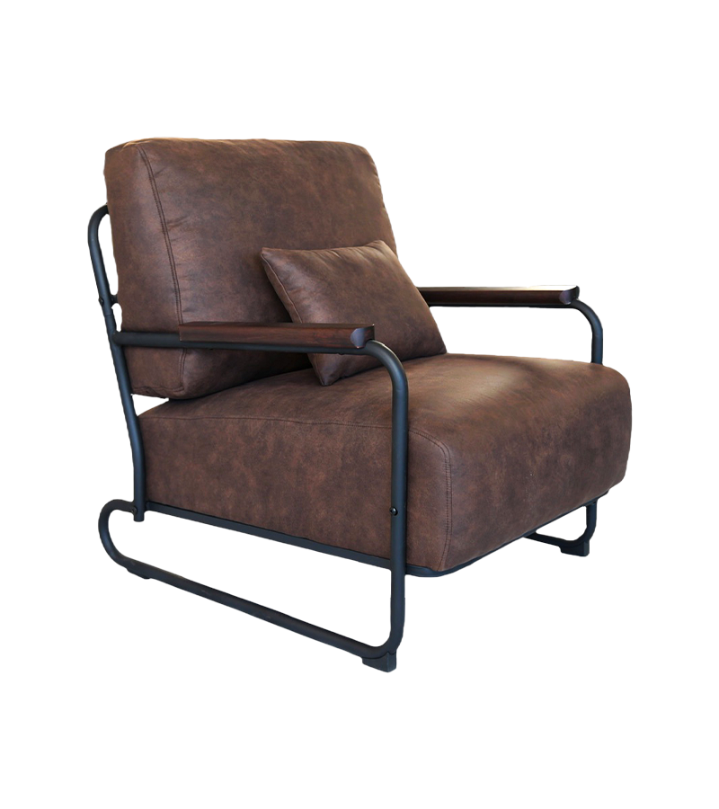 AN302 Retro sofá de ferro estilo industrial cadeira única